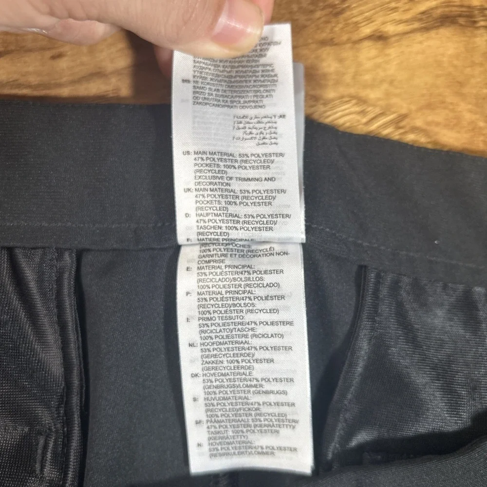adidas Men's 40x30 (40x29) Black Statement Warp Knit Golf Pants Performance Logo